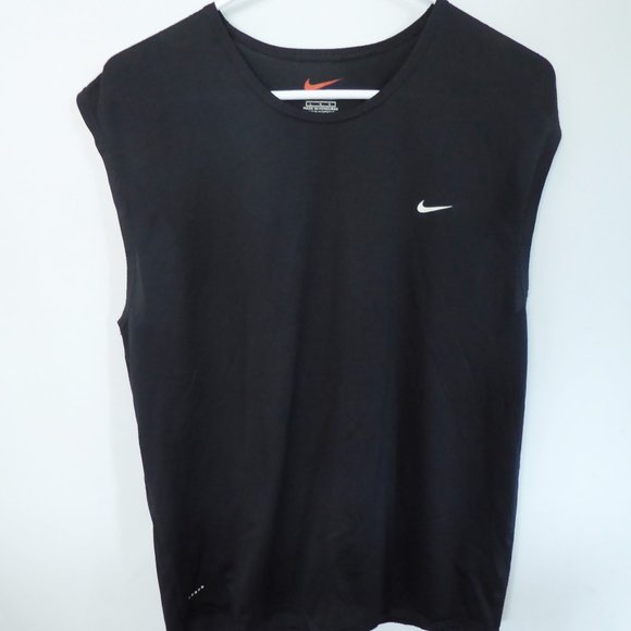 Nike Other - NIKE BRAND MENS BLACK SLEEVELESS TANK TOP WORKOUT SHIRT (NEW) LARGE
